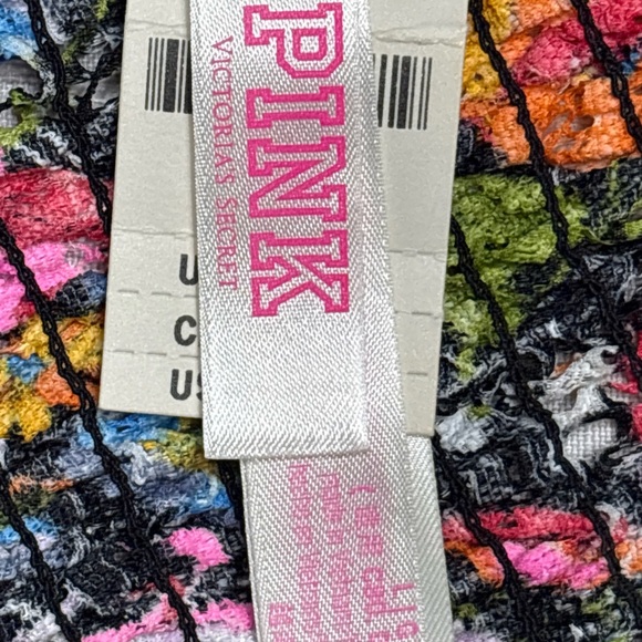 NWT PINK-Victoria Secret Floral Multicolor Women's Bralette- Size Large - Picture 4 of 8